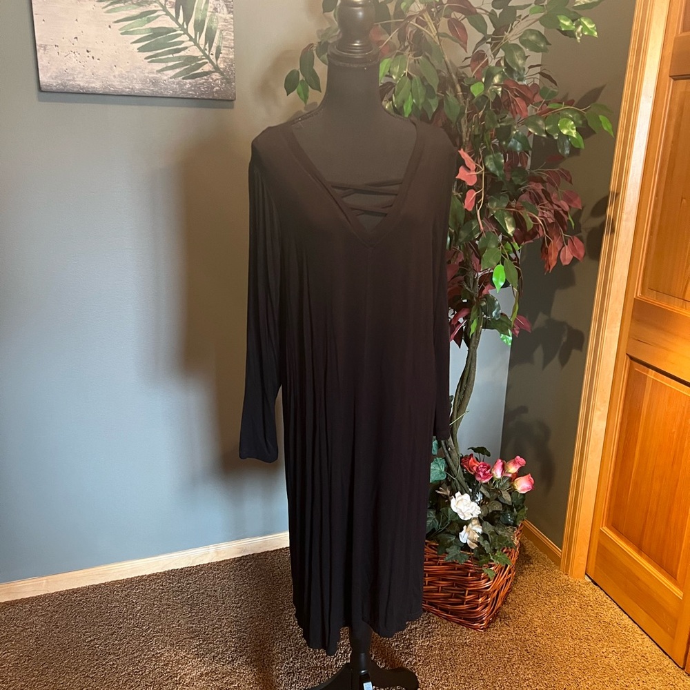 Boutique Black midi dress - Sz 1X